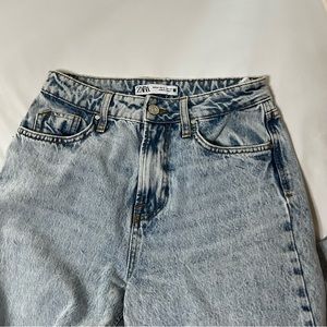 Zara denim wide leg jeans